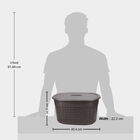 Brown Plastic Basket, , small