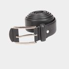 Men's Black Polyurethane Casual Belt, , small image number null