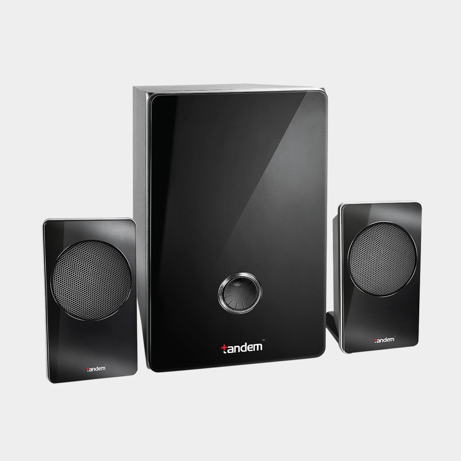 Tandem multimedia speaker outlet