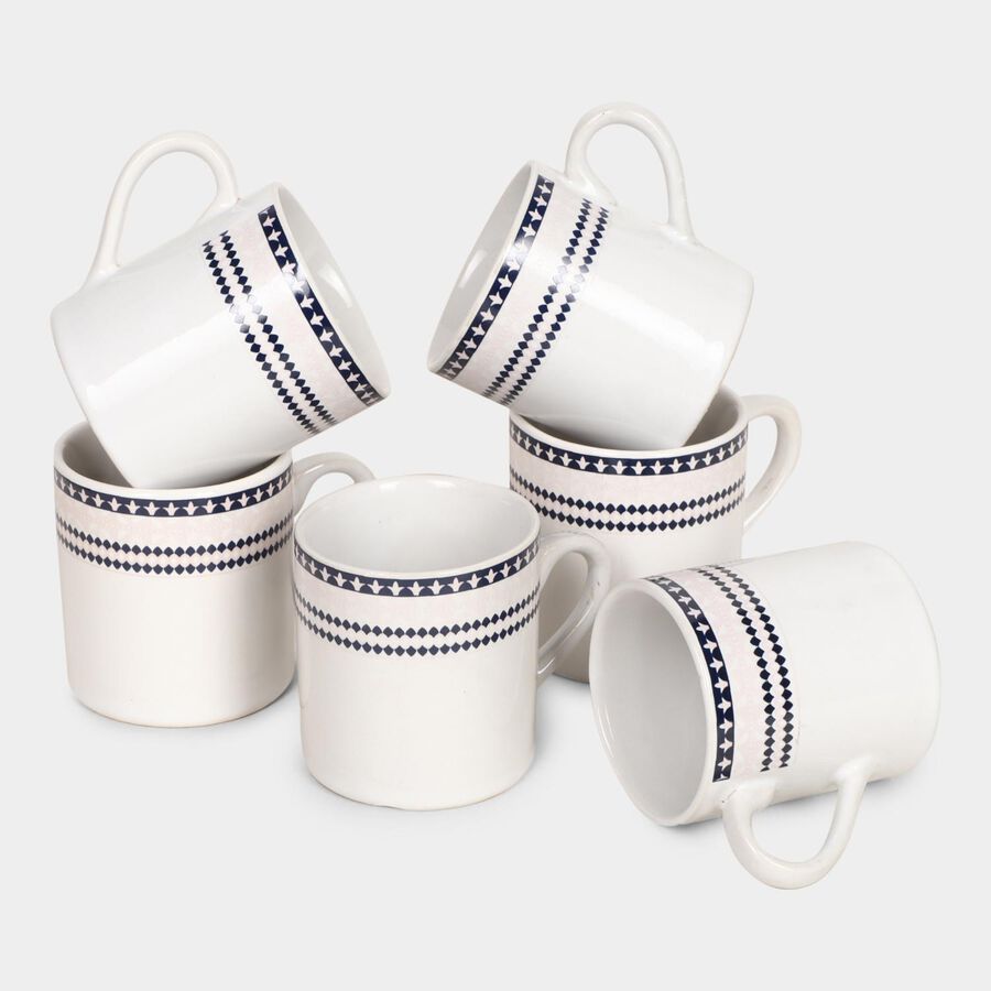 140ml Stoneware Cup, Set of 6, , large
