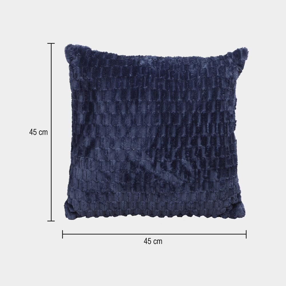 Home Beautiful Navy Blue Textured Cushion | Vishal Mega Mart India