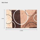 Brown Microfiber Single Bedsheet, , small image number null