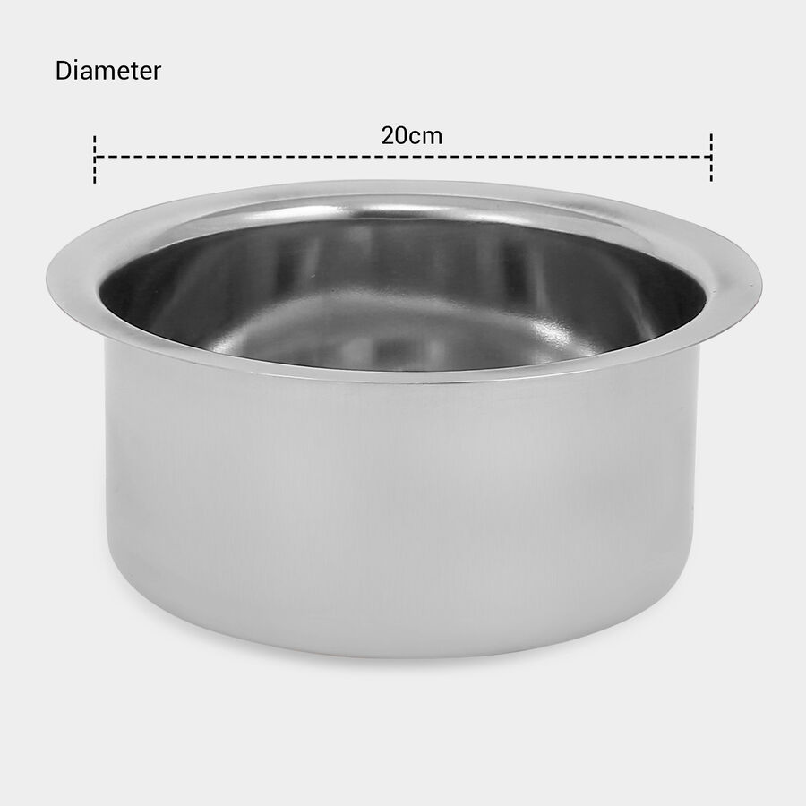 Stainless Steel Tope (Patila) - 20cm (1.6L), , large image number null