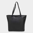 Women's Black Fabric Tote Bag, , small image number null