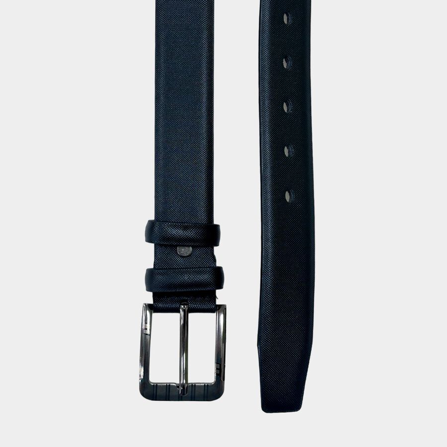 Men's Black Polyurethane Formal Belt, , large image number null