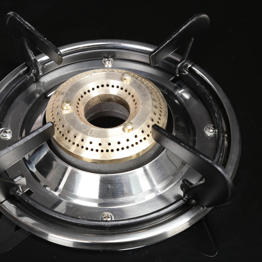 Glass Top With Stainless Steel Bottom Gas Stove , , large image number null