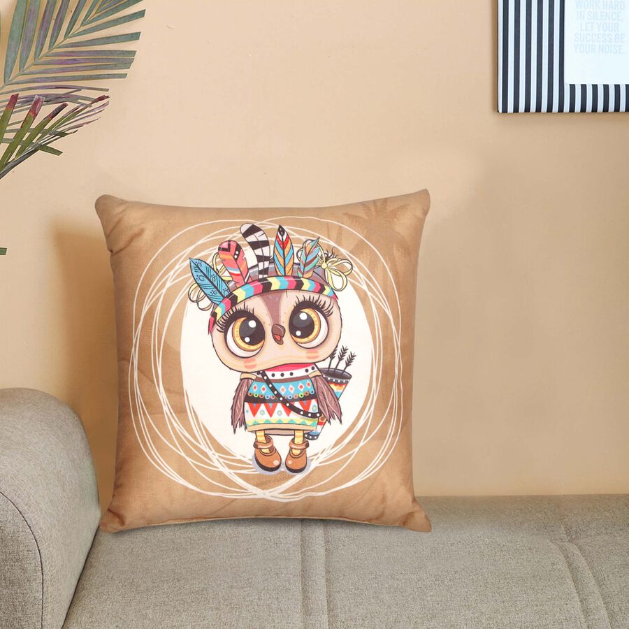 Multicolour Microfiber Cushion, , large image number null