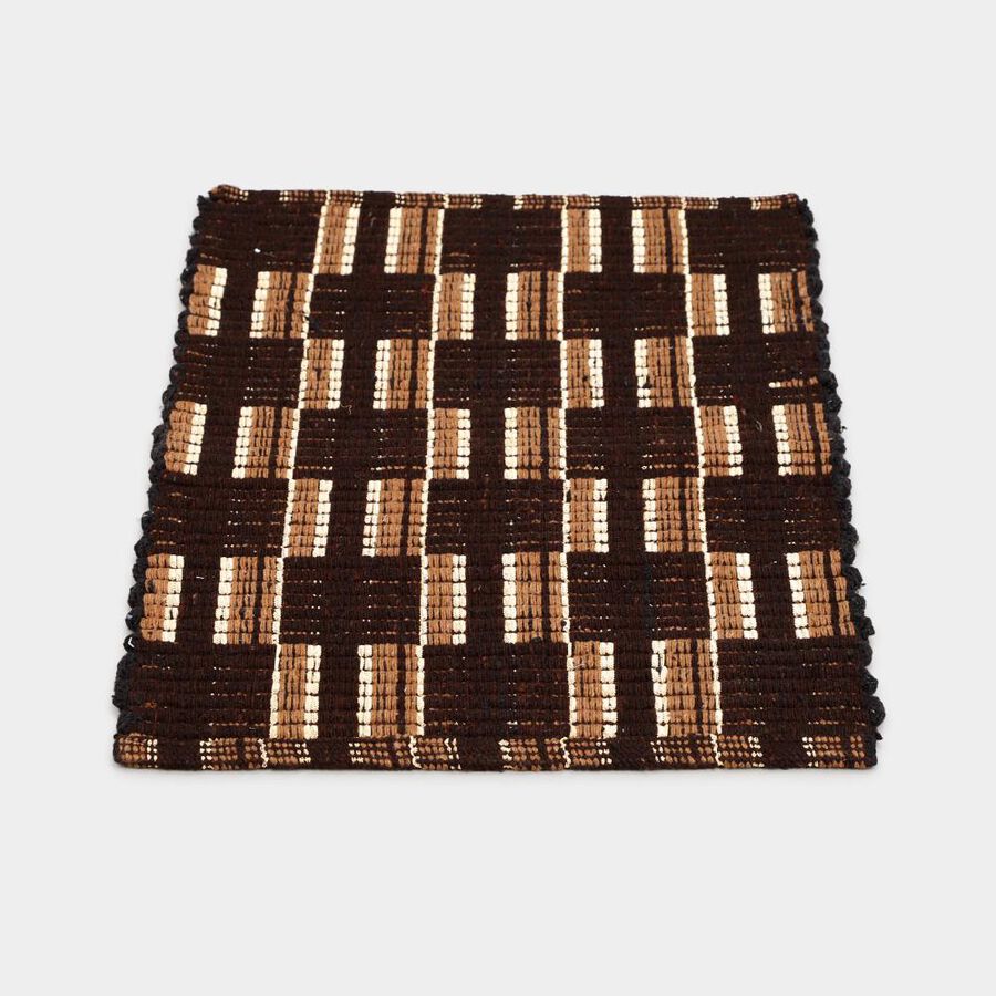 Brown Polyester Cotton Door Mat, , large