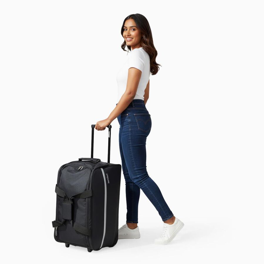 Black Polyester Duffle Trolley, , large image number null