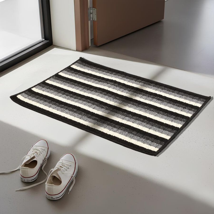 Anti-SKId Grey Polyester Door Mat, , large image number null