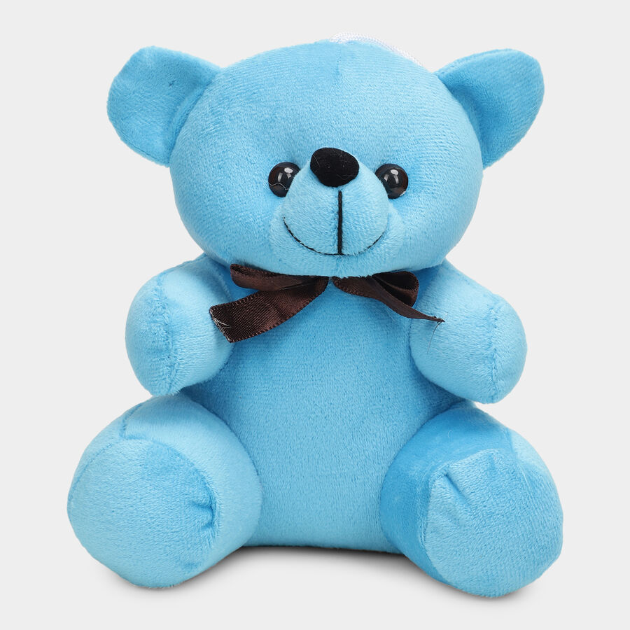 Light Blue Fabric Teddy Bear, , large