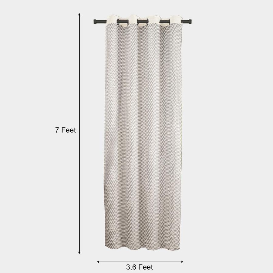 7ft. Cream Microfiber Door Curtain, , large image number null