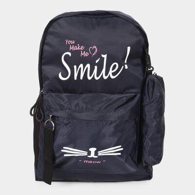 Women's Blue Fabric Backpack