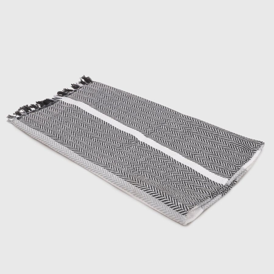 220 GSM Grey Cotton Blend Bath Towel, , large image number null