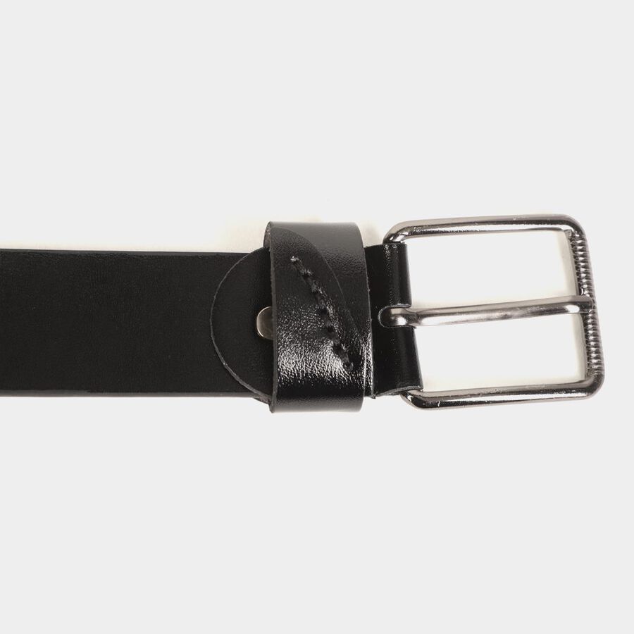 Men's Black Polyurethane Casual Belt, , large image number null