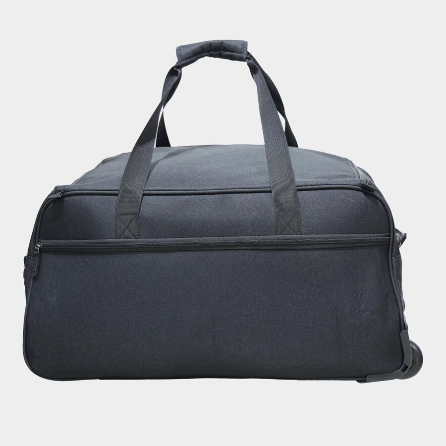  2 Wheels Black Polyester Duffle Trolley, , large