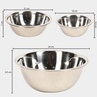 3 Pcs. Steel Serving Bowl - 1.5 L, 2.1 L, 2.7 L, , small image number null