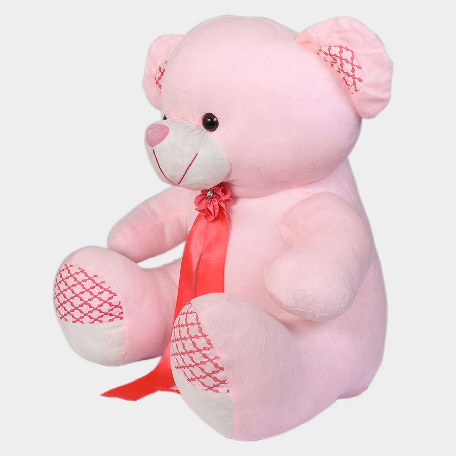 Large Huggable Teddy Bear With Bow, , large image number null