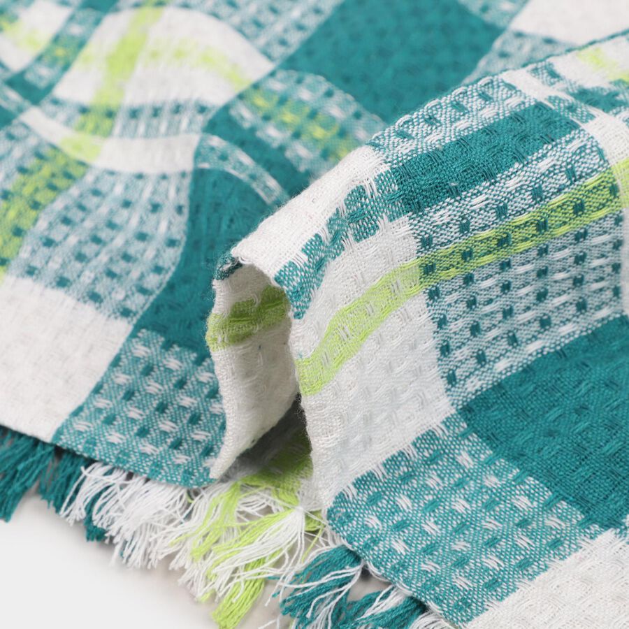220 GSM Teal Blue Cotton Blend Bath Towel, , large image number null