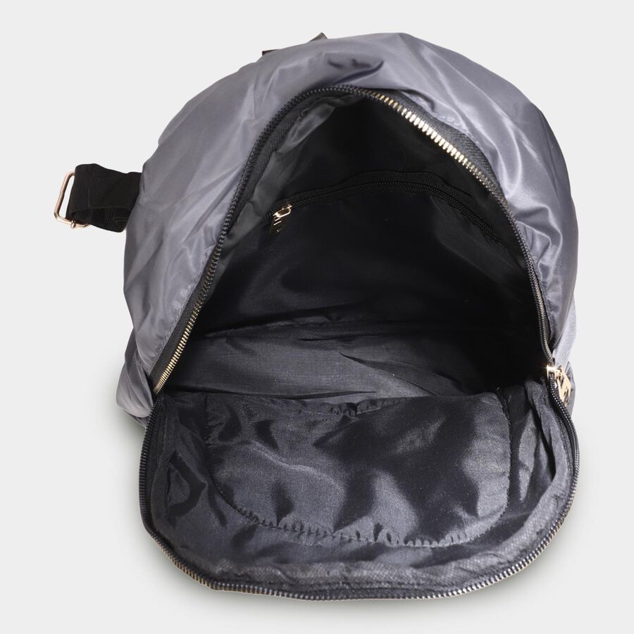 Women's Grey Canvas Backpack, , large image number null