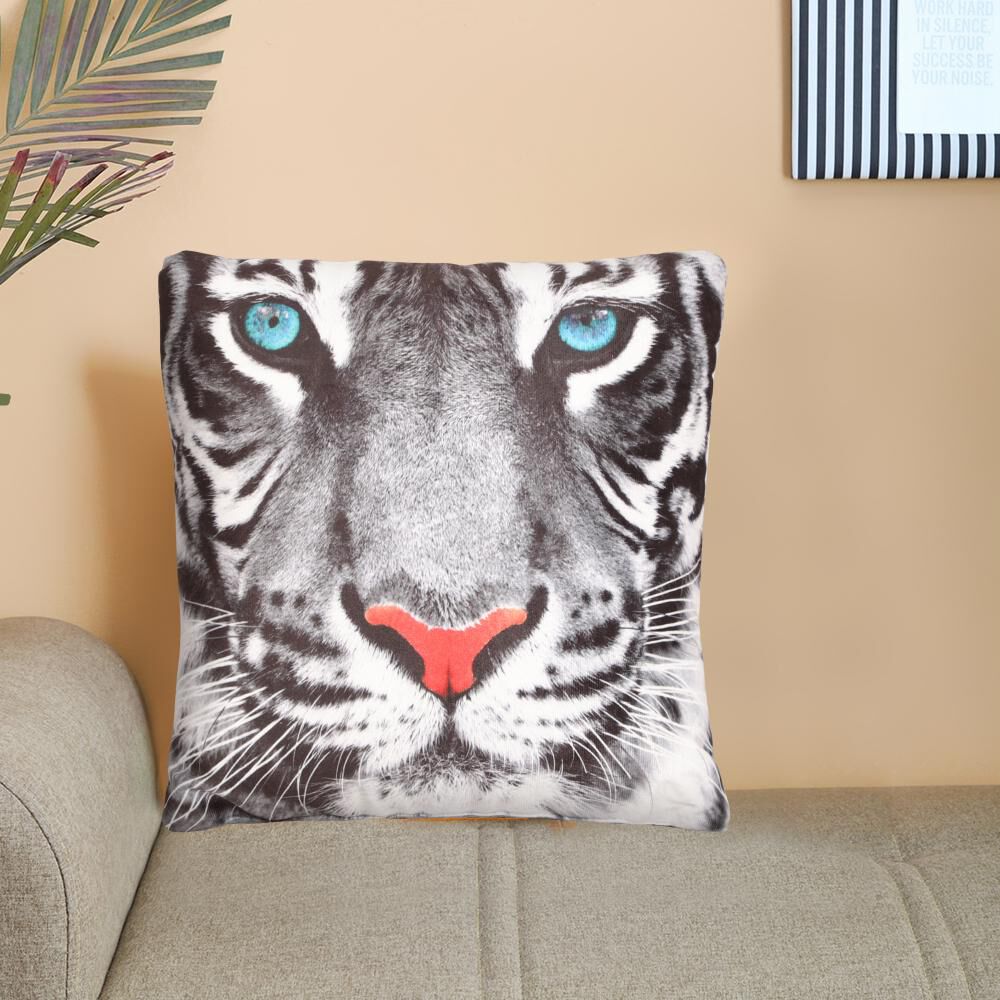 Home Beautiful                         Black Microfiber Cushion