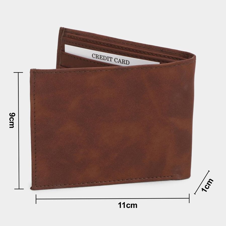 Men's Brown Polyurethane Wallet, , large image number null