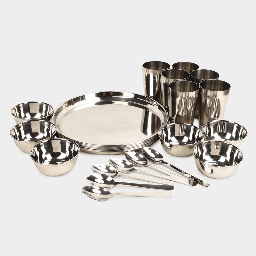 Steel Dinner Set 24 Pcs, , large image number null