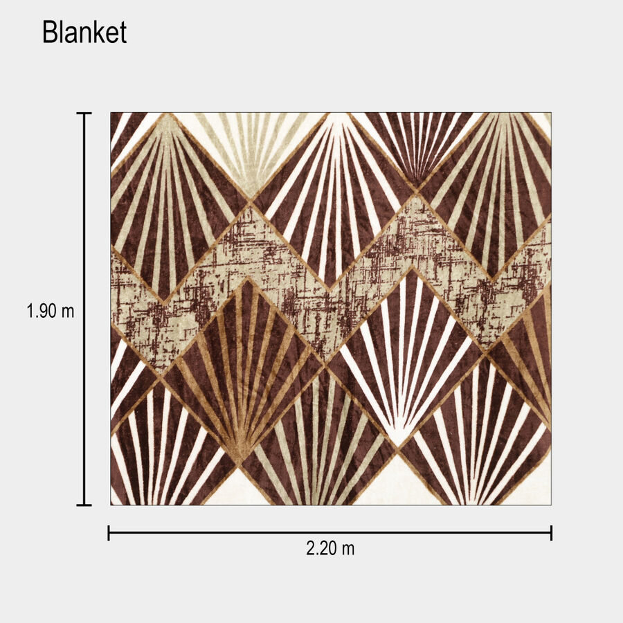 Brown Microfiber Blanket, , large image number null