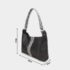 Women's Black Polyurethane Hand Bag, , small image number null