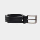 Men's Black Polyurethane Casual Belt, 42 in. Waist, , small image number null