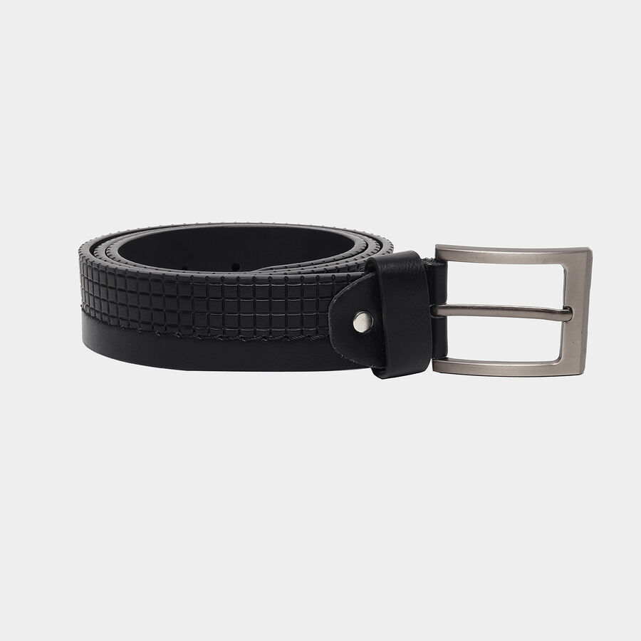 Men Casual Black Belt (40 in.), , large image number null