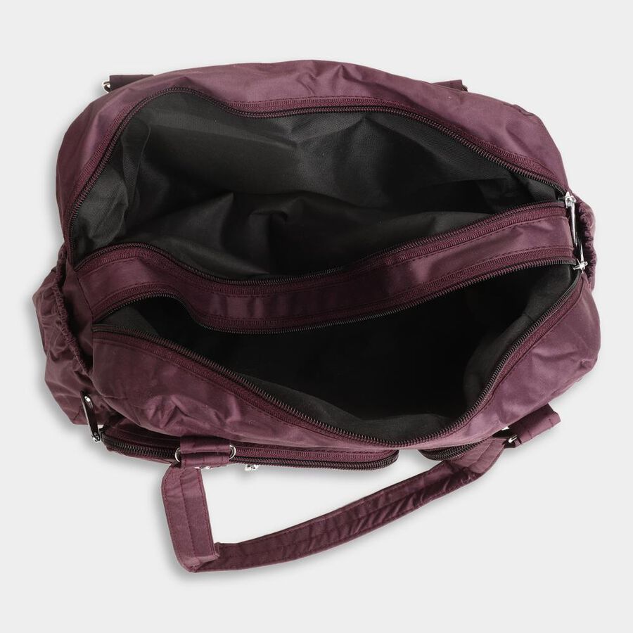 Women's Purple Fabric Hand Bag, , large image number null