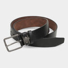 Men's Black Polyurethane Belt, , small