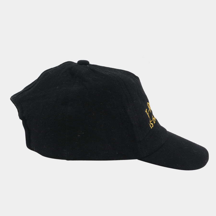 Kids' Black Fabric Cap, , large image number null