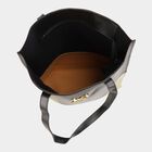 Women's Black Polyurethane Tote Bag, , small image number null