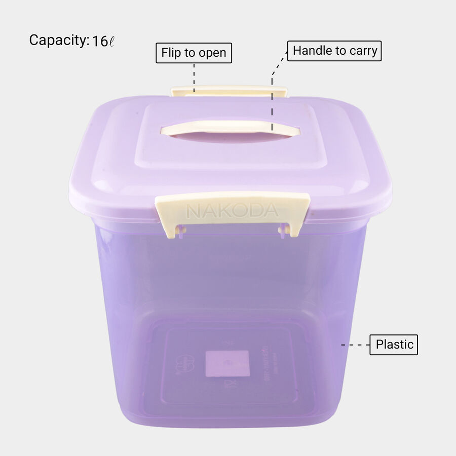 16L Plastic Container, , large