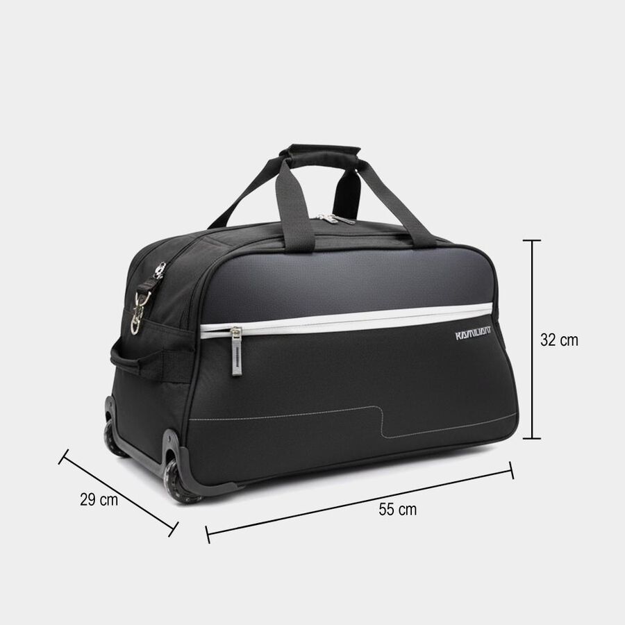 Black Polyester Duffle Trolley, , large