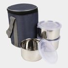 Stainless Steel Lunch Box, 3 Containers And Bag, , small image number null