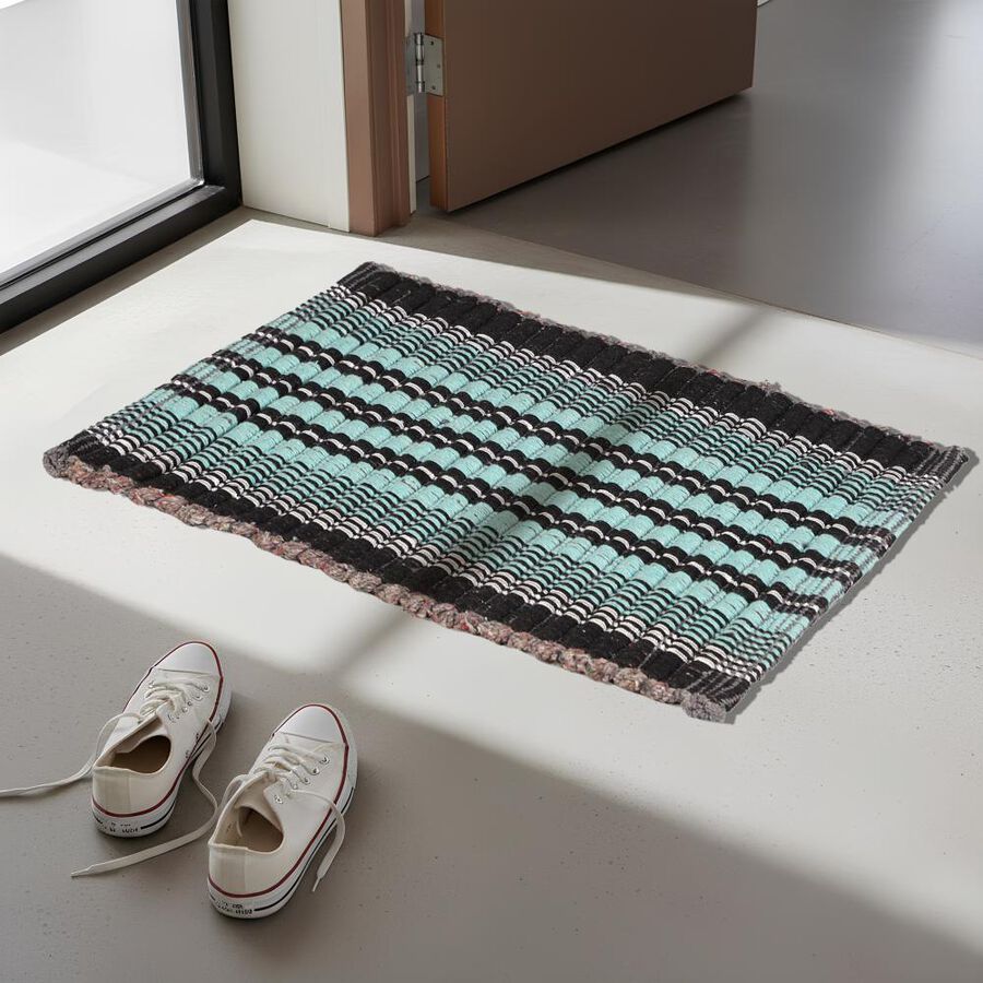 Maroon Polyester Cotton Door Mat, , large image number null