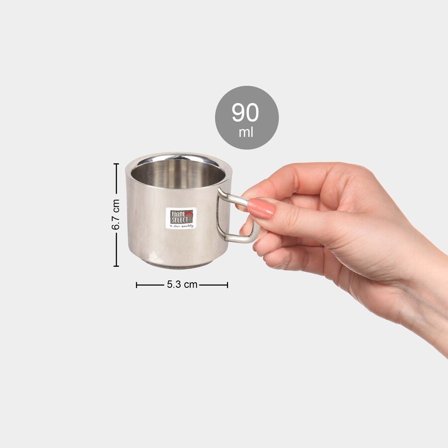 90 ml Steel Double Wall Mug, , large image number null