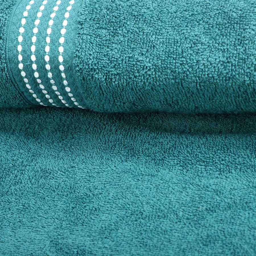 370 GSM Teal Blue Cotton Bath Towel, , large image number null