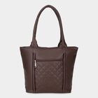 Women's Brown Pu Hand Bag , , small