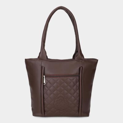 Women's Brown Pu Hand Bag 