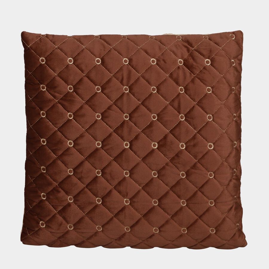 Brown Velvet Cushion Cover, , large image number null