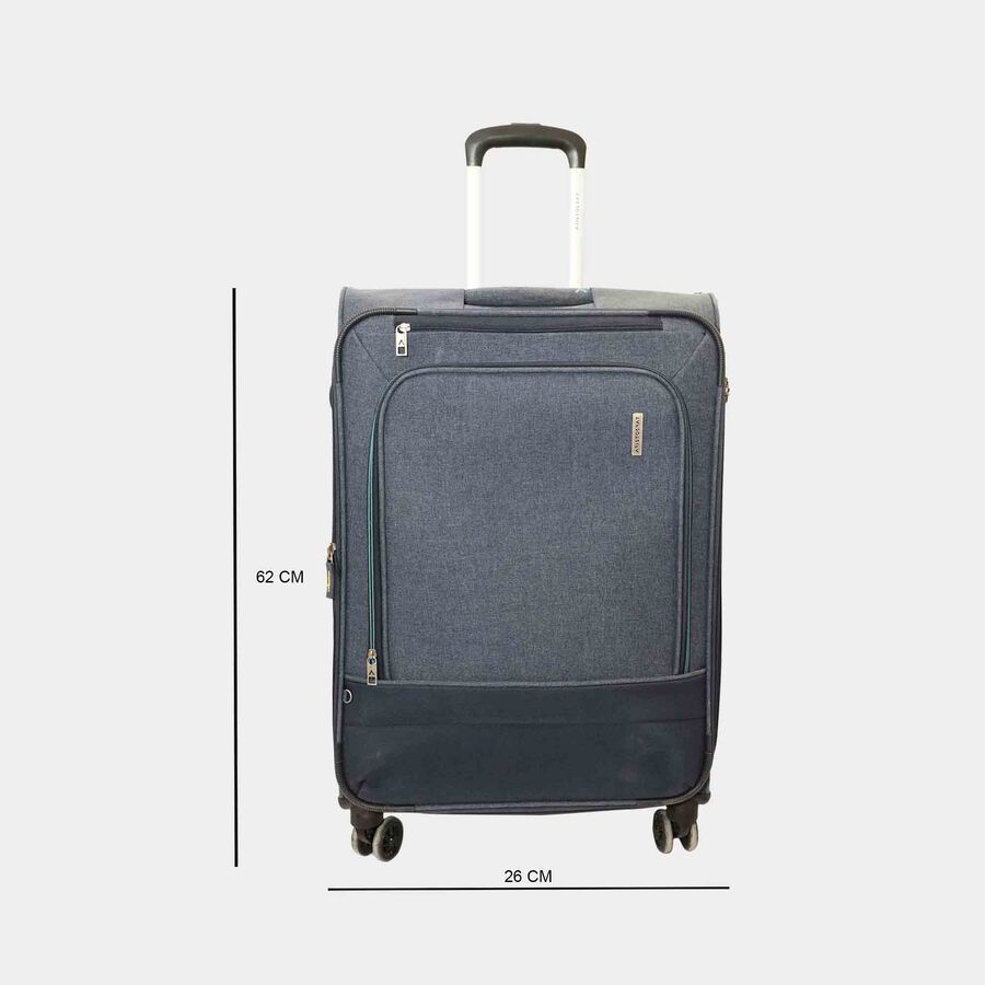 8-Wheel Polyester Soft Case Trolley, Medium, , large image number null