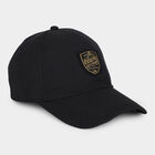 Men's Black Fabric Cap, , small