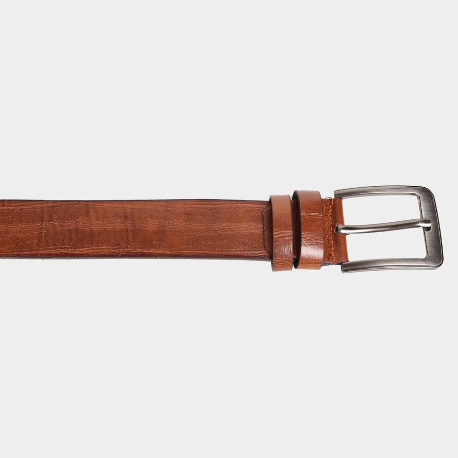 Men's Tan Polyurethane Casual Belt, , large