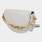 Women's Dark Grey Polyurethane Handbag, , small image number null