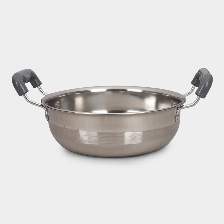 2 Pcs. Steel Cookware(1 Saucepan & 1 Kadahi), , large image number null