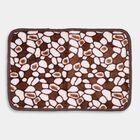 Brown Printed Bath Mat, , small image number null
